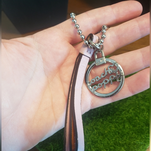 Coach Poppy Keychain Vintage Pink Handbag Handtag Coach - Picture 2 of 4